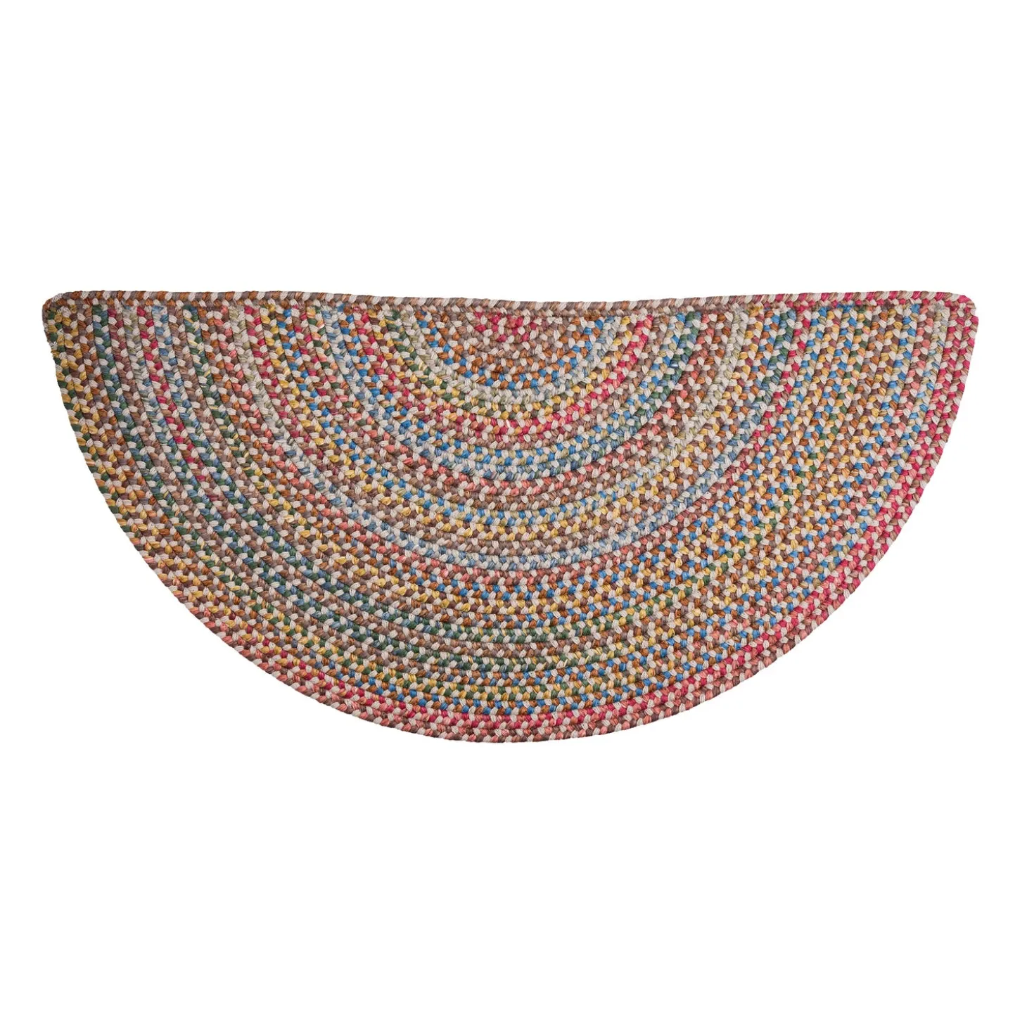 Braided Rugs>Plow & Hearth Afton Mountain Indoor/Outdoor Polypropylene Braided Half Round Rug, 27" x 48"
