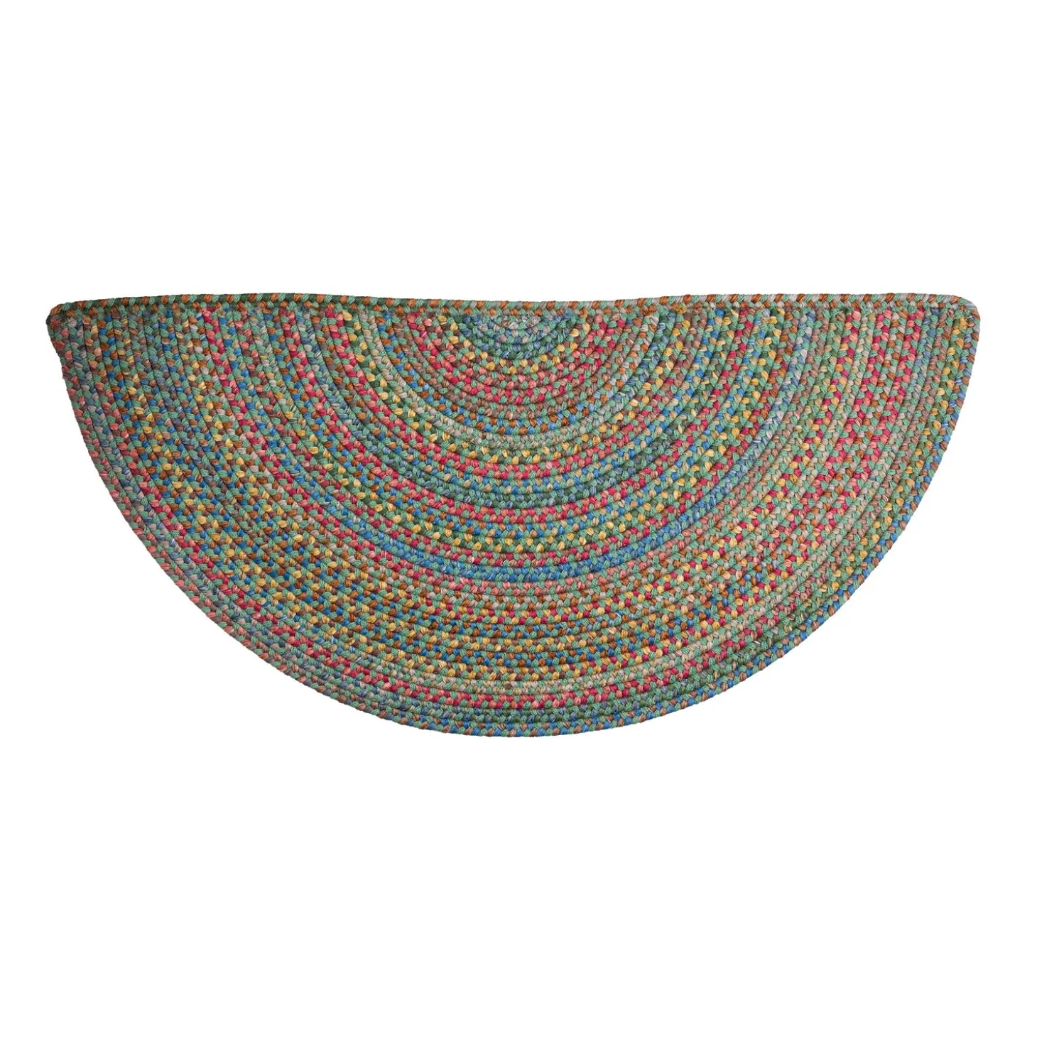 Braided Rugs>Plow & Hearth Afton Mountain Indoor/Outdoor Polypropylene Braided Half Round Rug, 27" x 48"