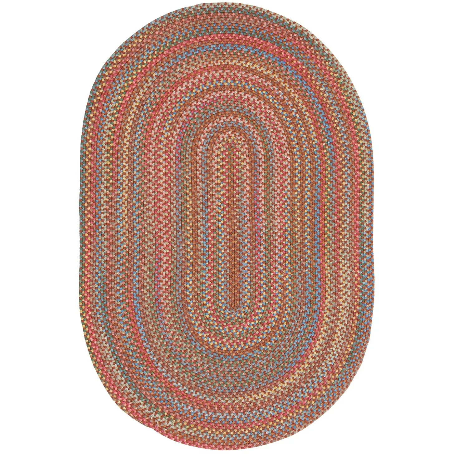 Area Rugs>Plow & Hearth Afton Mountain Indoor/Outdoor Polypropylene Braided Rug, 4' x 6'