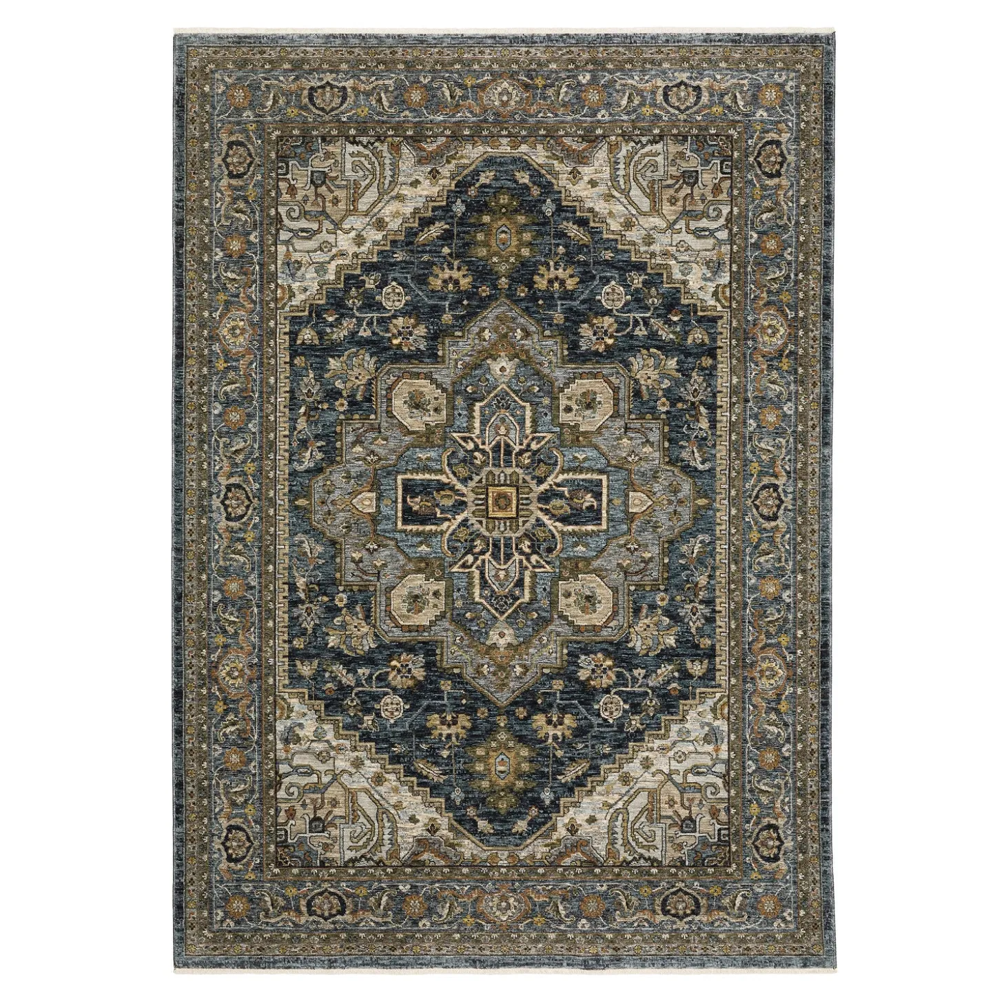 Area Rugs>Plow & Hearth Alexandria Classic Polyester Rug, 3' x 5'