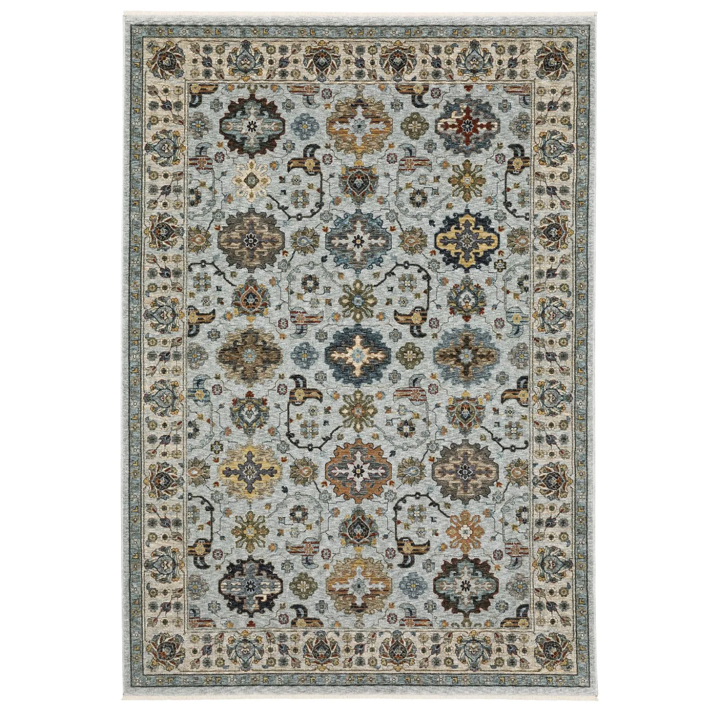 Area Rugs>Plow & Hearth Alexandria Traditional Polyester Rug, 5' x 8'