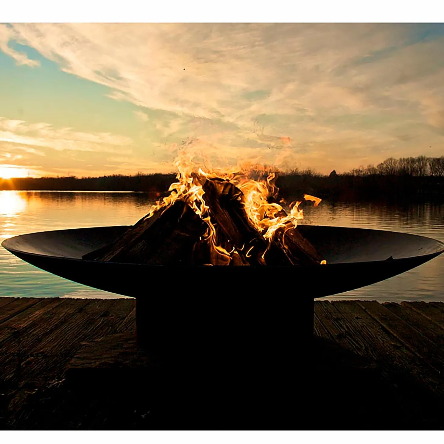 Fire Pits | Fire Pits>Plow & Hearth American-Made Handcrafted Asia Outdoor Fire Pit