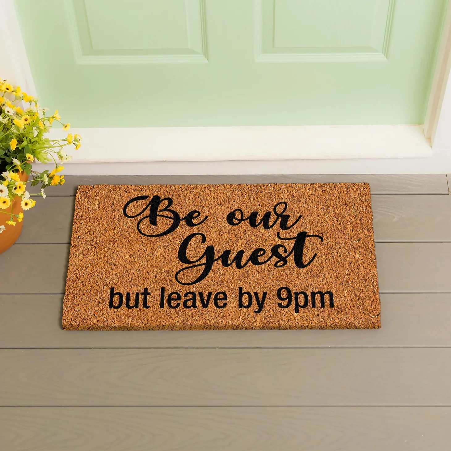 Coir Mats>Plow & Hearth Be our guest but...Coir Mat