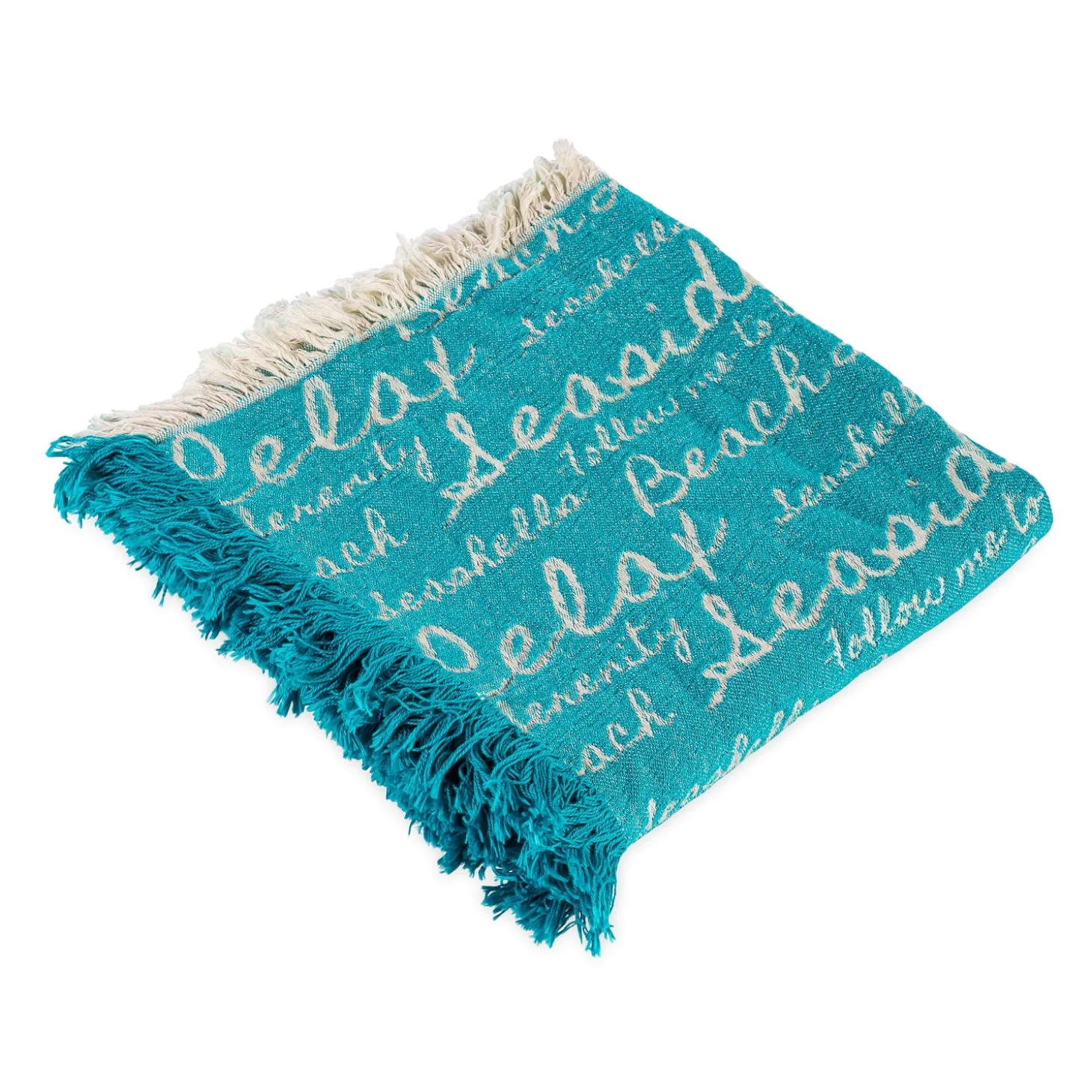 Throws & Blankets>Plow & Hearth Beach Life Damask Tapestry Throw