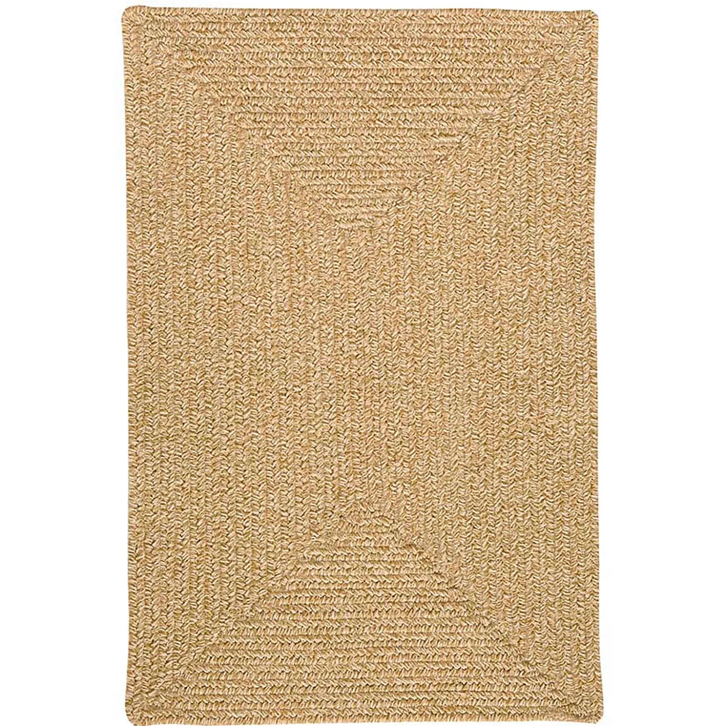 Area Rugs>Plow & Hearth Bear Creek Rectangular Braided Wool Blend Rug, 4' x 6'