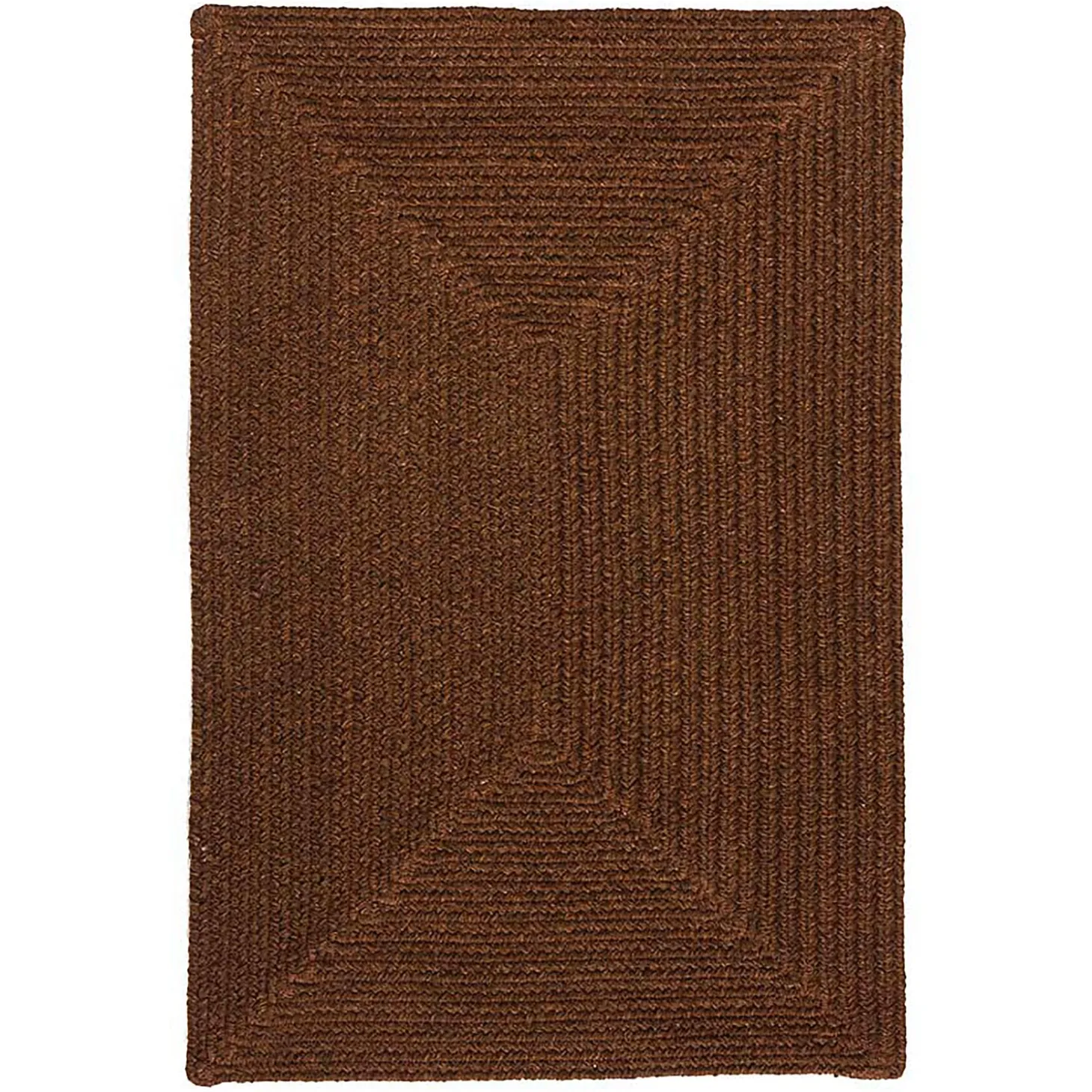 Area Rugs>Plow & Hearth Bear Creek Rectangular Braided Wool Blend Rug, 24"x 36"