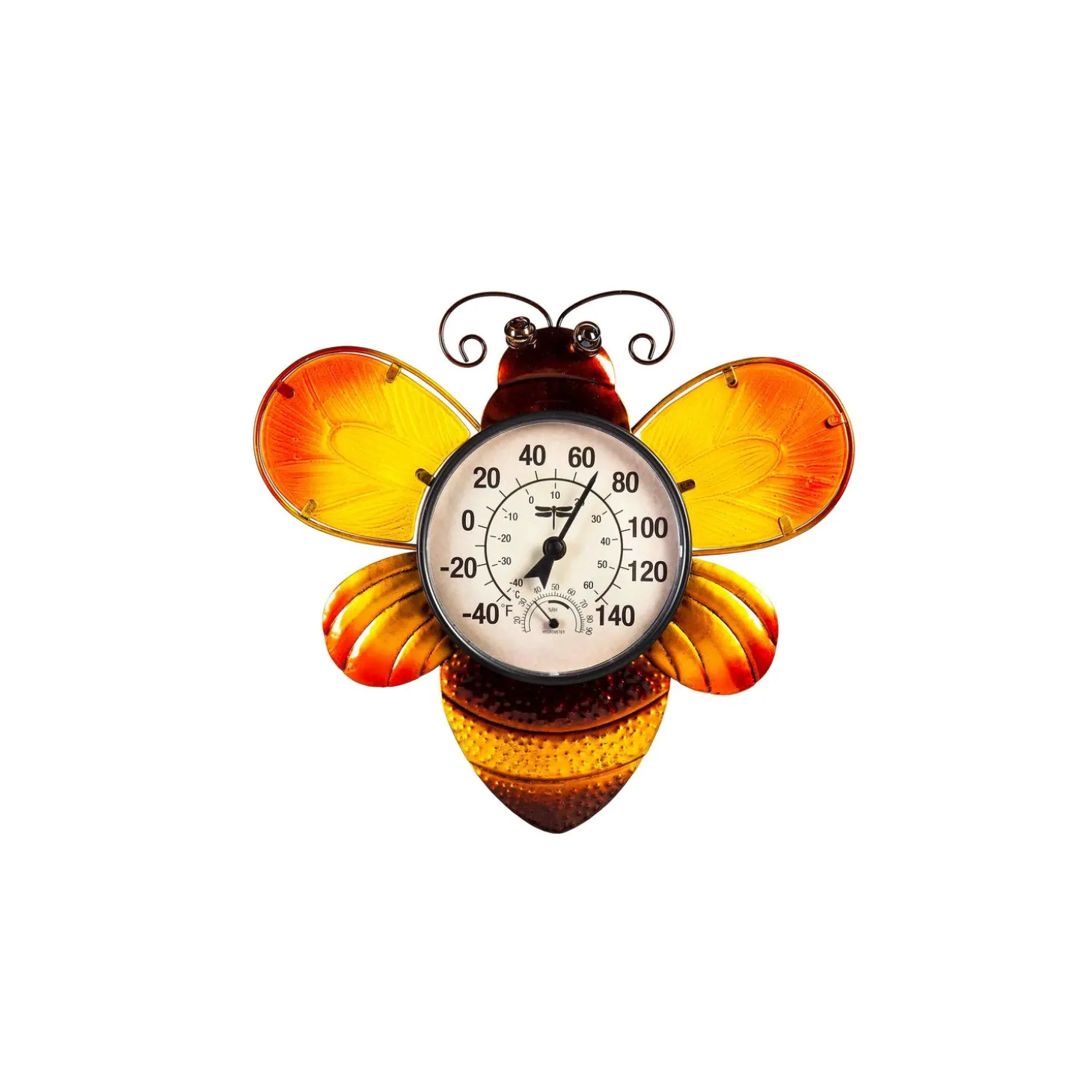 Outdoor Wall Art>Plow & Hearth Bee Outdoor Outdoor Wall Thermometer