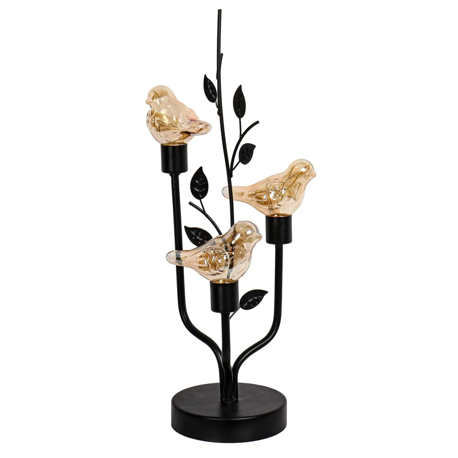 Decorative Accents | Lamps & Lighting>Plow & Hearth Bird LED Metal Table Décor, 16.8"H