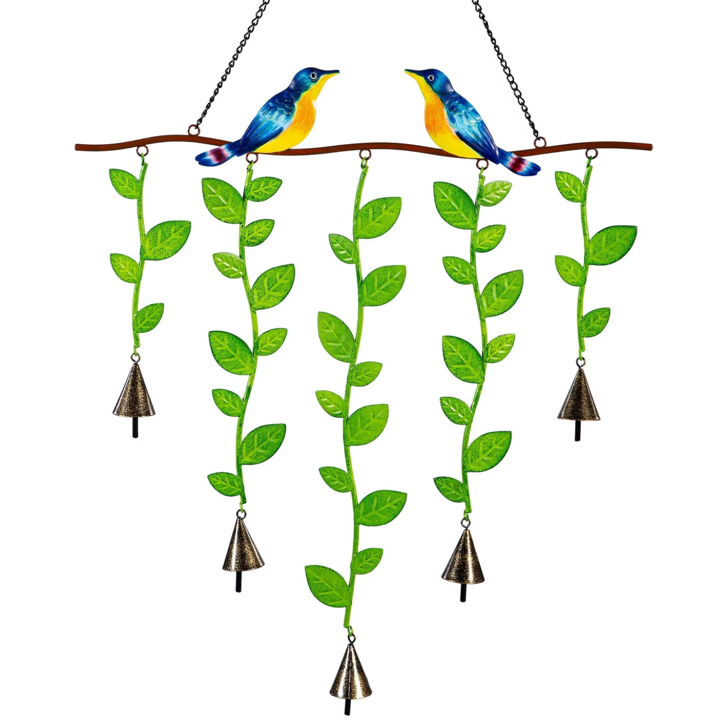 Wind Chimes & Mobiles>Plow & Hearth Bird on Branch Wind Chime