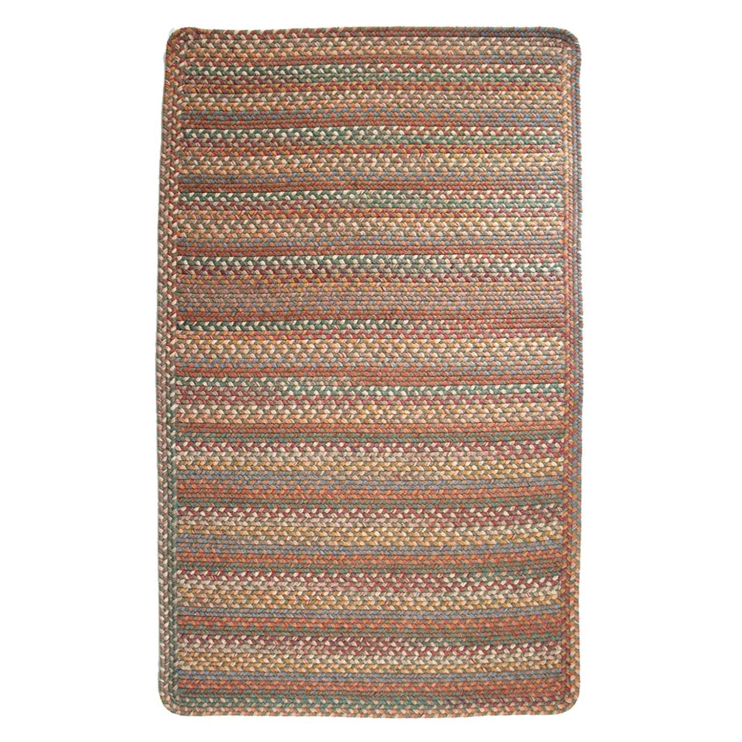 Area Rugs | Hearth Rugs>Plow & Hearth Blue Ridge Rectangle Wool Braided Rug, 2' x 3'