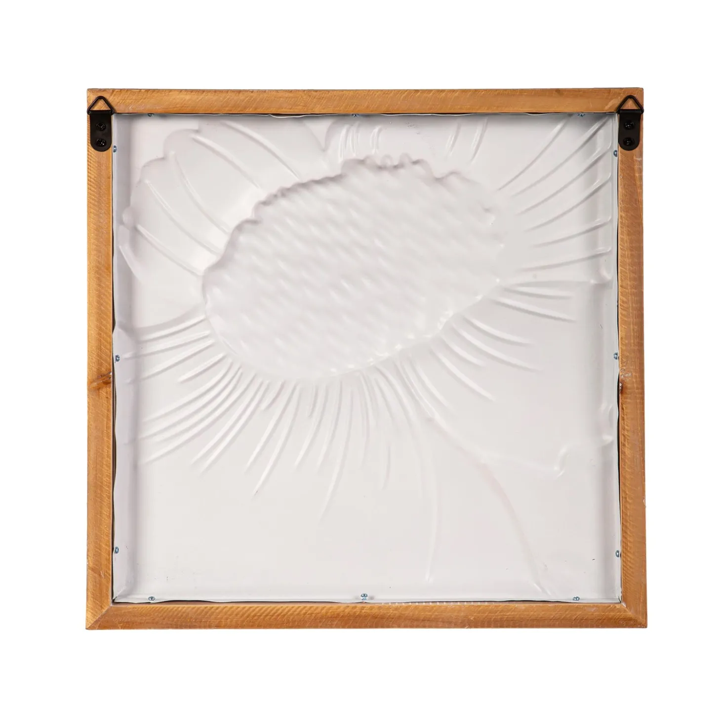 Wall Art>Plow & Hearth Bright Flowers Square Wall Décor, Set of 2, 12"