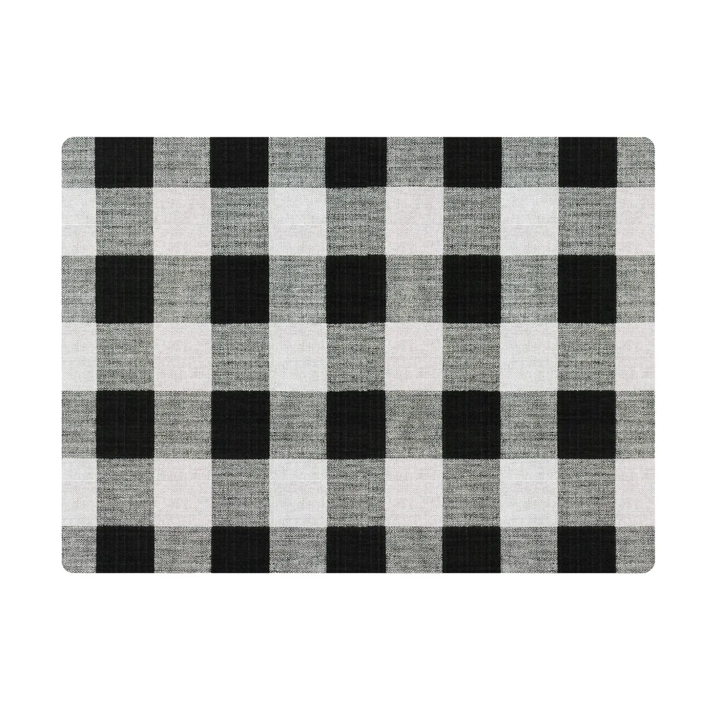 Area Rugs>Plow & Hearth Buffalo Plaid Chair Mat