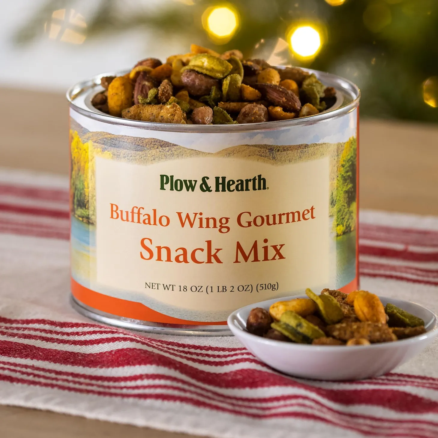 Gourmet Snacks & Nuts>Plow & Hearth Buffalo Wing Snack Mix with Nuts