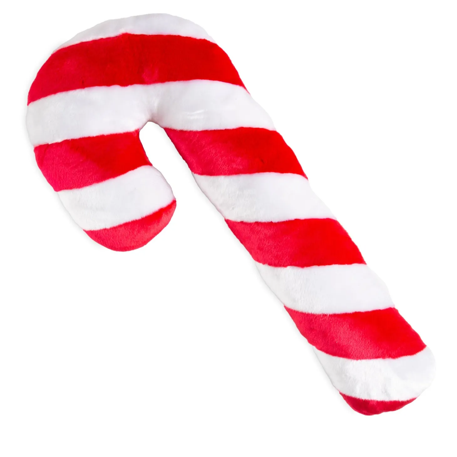 Decorative Pillows>Plow & Hearth Candy Cane Plush Cuddle Holiday Body Pillow