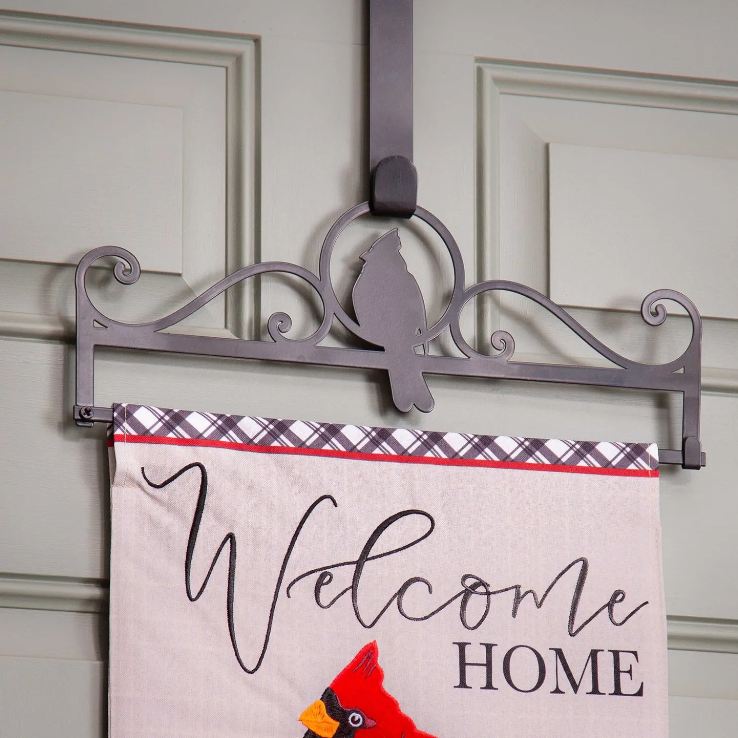 Flag Accessories>Plow & Hearth Cardinal Garden Flag Over the Door Hanger