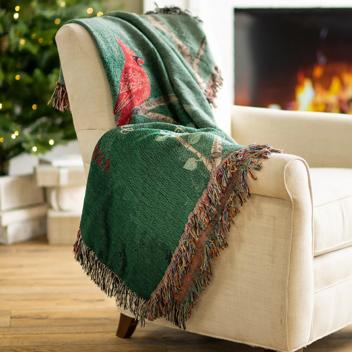 Throws & Blankets>Plow & Hearth CARDINAL THROW