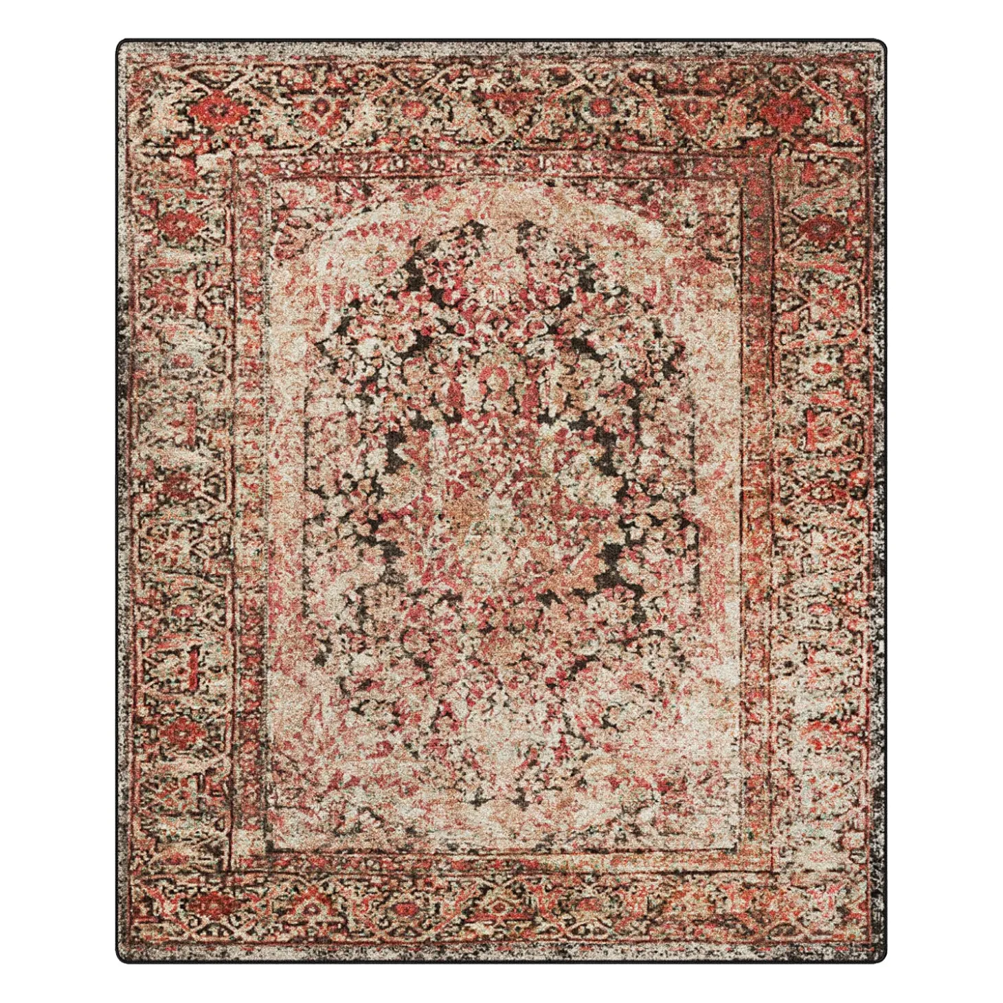 Area Rugs>Plow & Hearth Cayce EnduraStran® Rug, 10'9" x 13'2" Blush