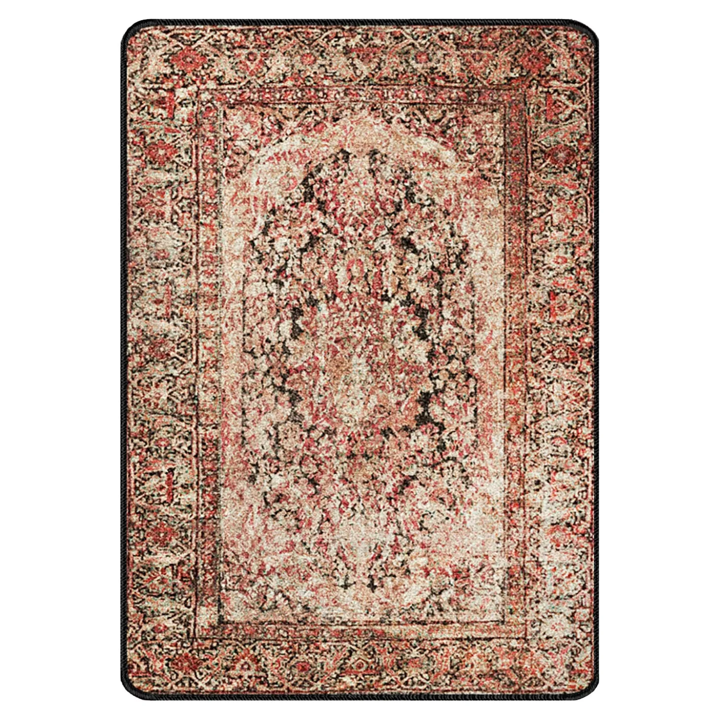 Area Rugs>Plow & Hearth Cayce EnduraStran® Rug, 2'8" x 3'11" Blush