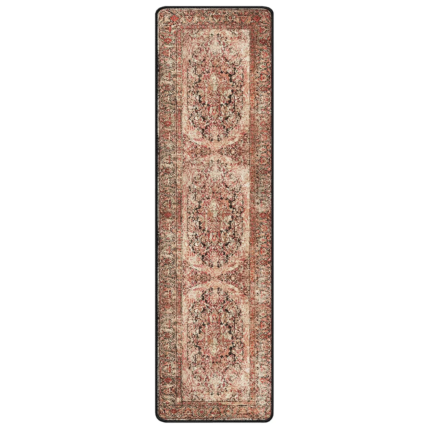 Runners>Plow & Hearth Cayce EnduraStran® Rug, 2'1" x 7'8" Runner Blush