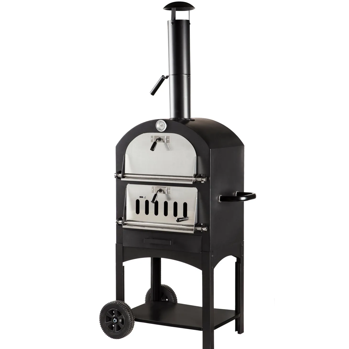 Pizza Ovens | Wood Burning Fire Pits>Plow & Hearth Charcoal Grill/Oven