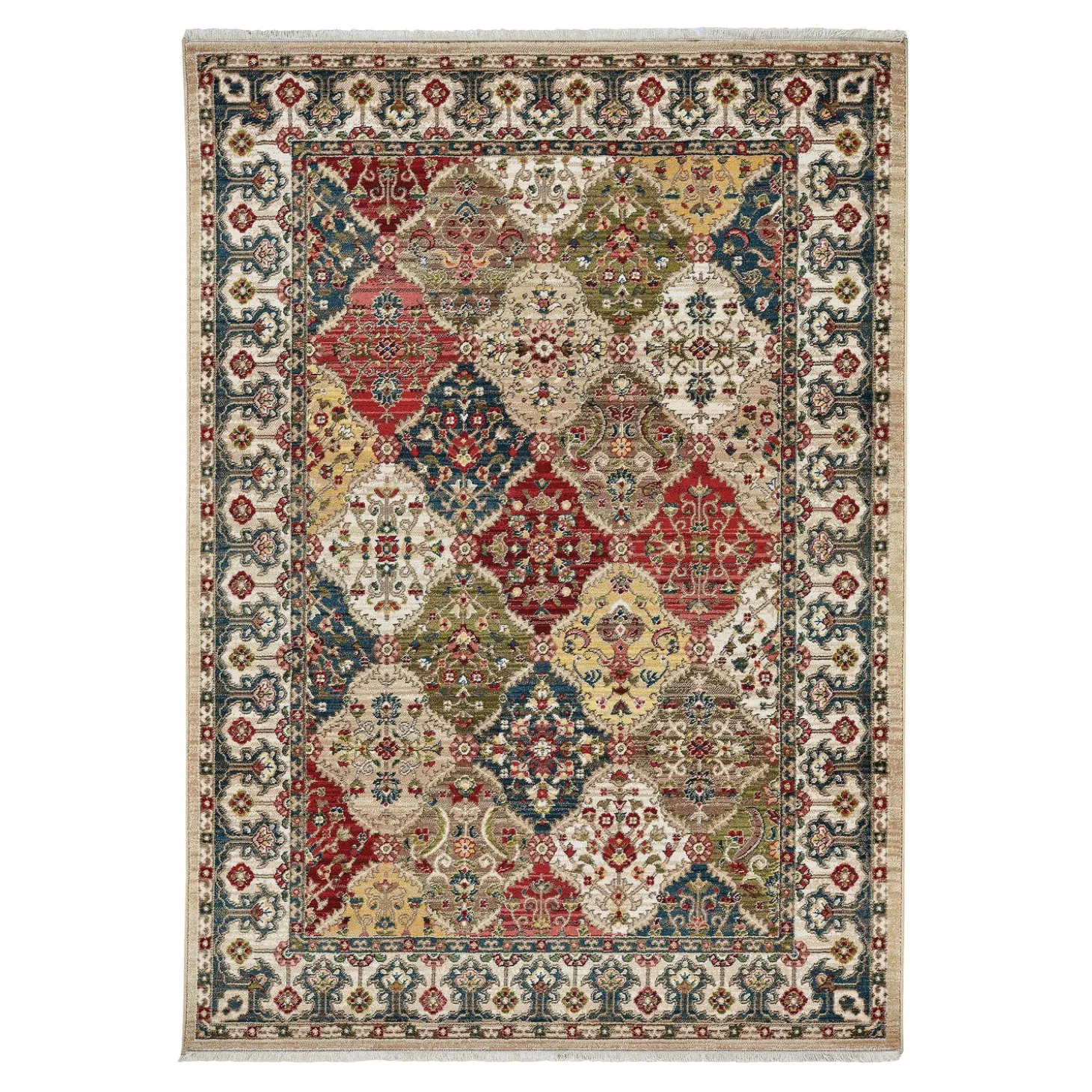 Area Rugs>Plow & Hearth Chelsea Panel Polypropylene Rug, 5'1" x 7'5"