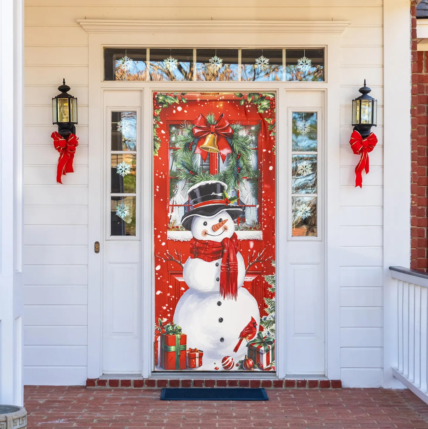 Bunting & Banners>Plow & Hearth Christmas Tree Door Cover