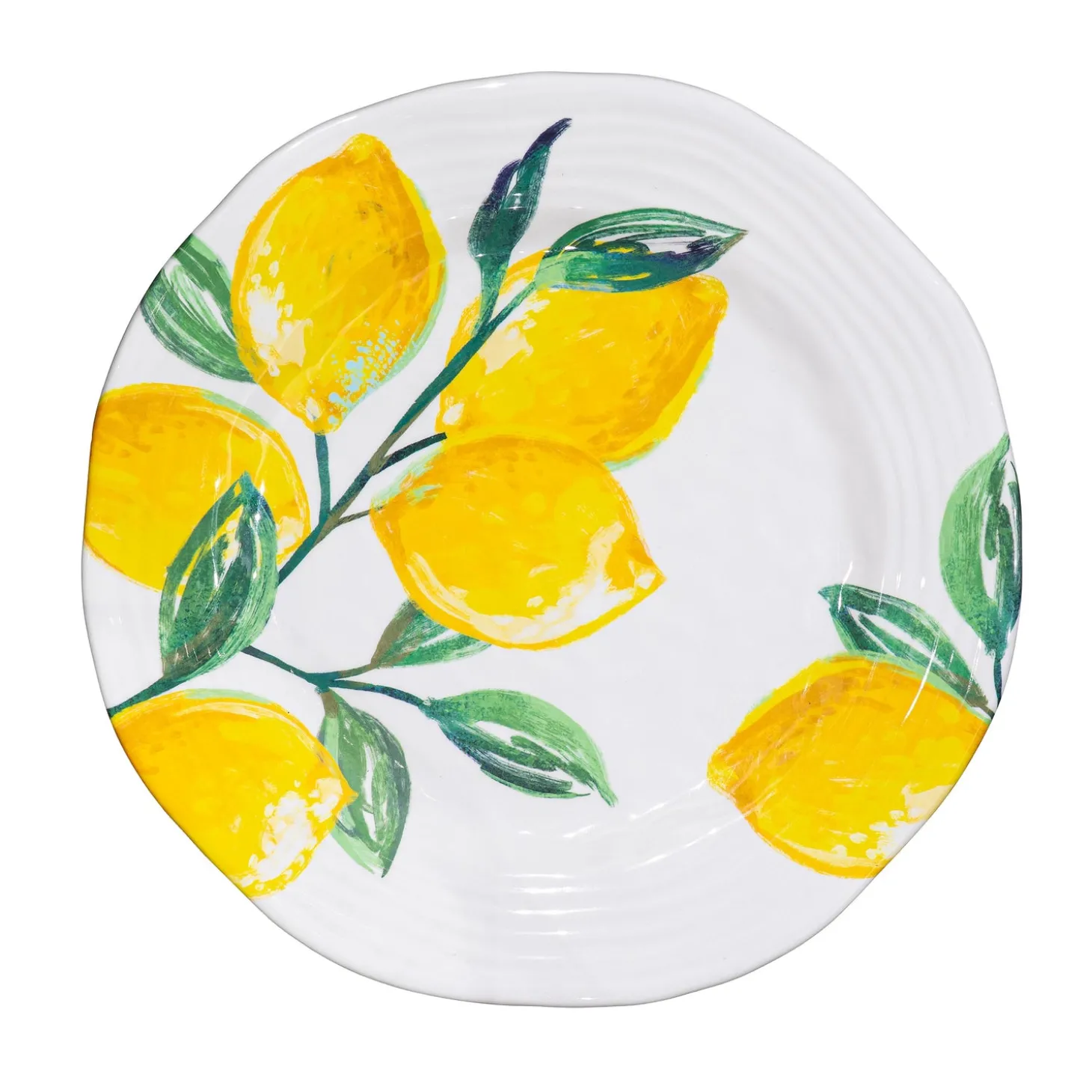 Plates & Platters>Plow & Hearth Coastal Citrus Melamine Salad Plate, 8.5"