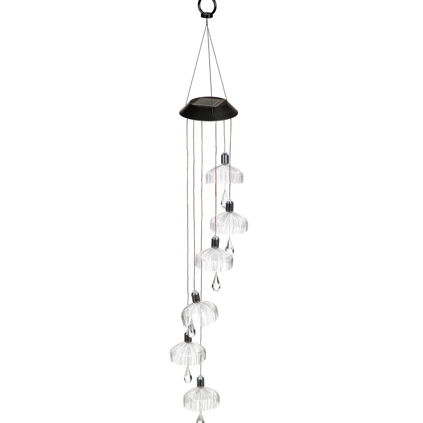 Wind Chimes & Mobiles | Solar Accents>Plow & Hearth Color Changing Solar Mobile, Umbrella