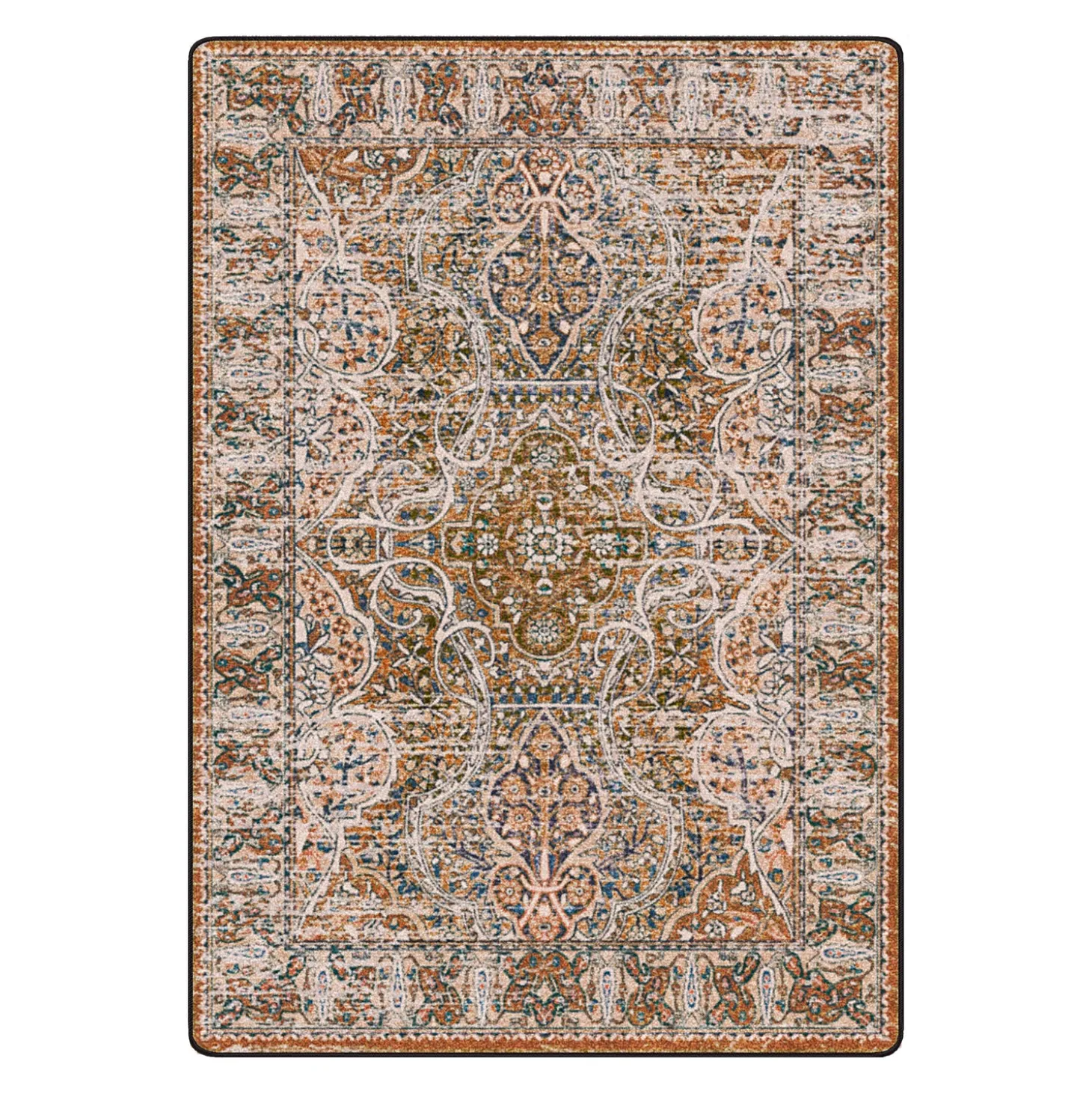 Area Rugs>Plow & Hearth Colton EnduraStran® Rug, 7'7" Round Leather