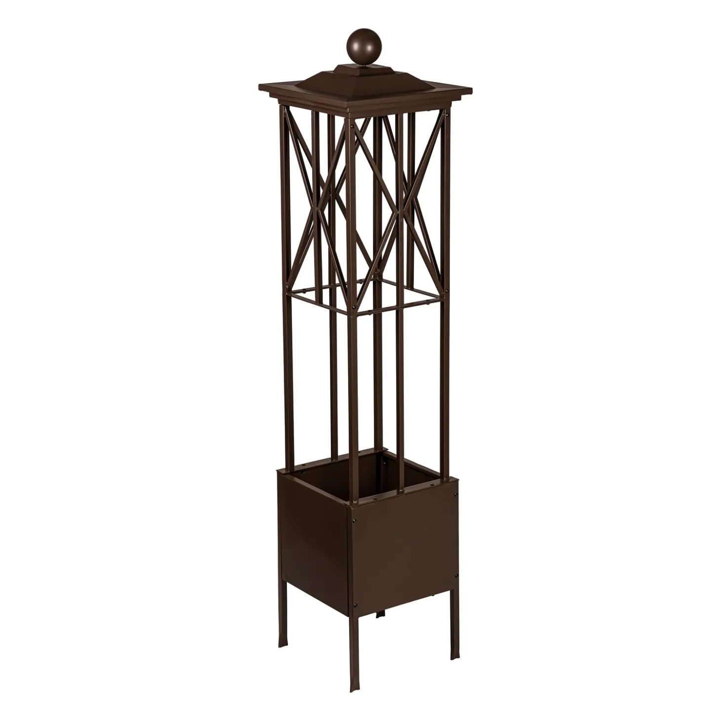 Planters & Plant Stands | Arbors & Trellises>Plow & Hearth Craftsman Obelisk with Planter