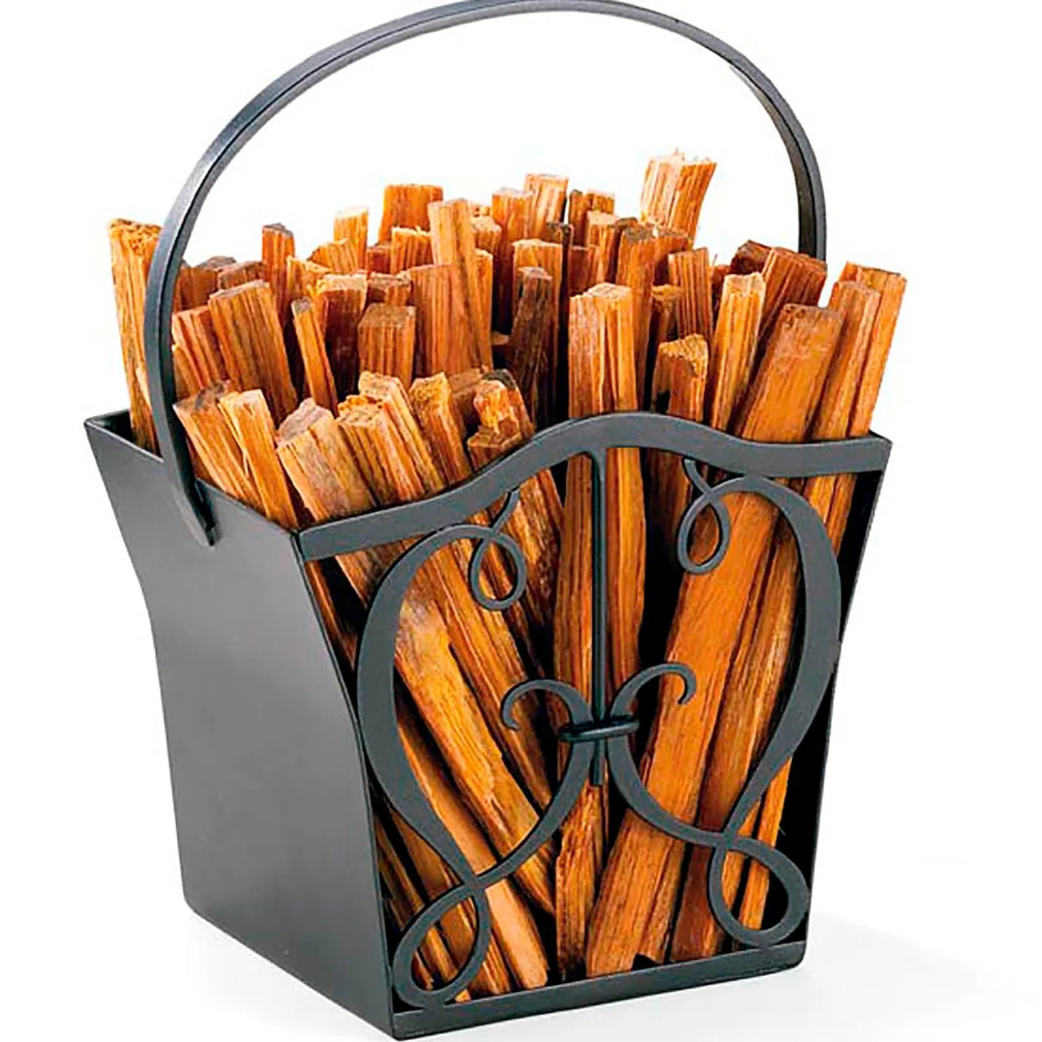 Fire Starters & Fatwood | Wood Storage & Wood Racks>Plow & Hearth Cypher Fatwood Caddy With 4 Lbs. Fatwood Graphite