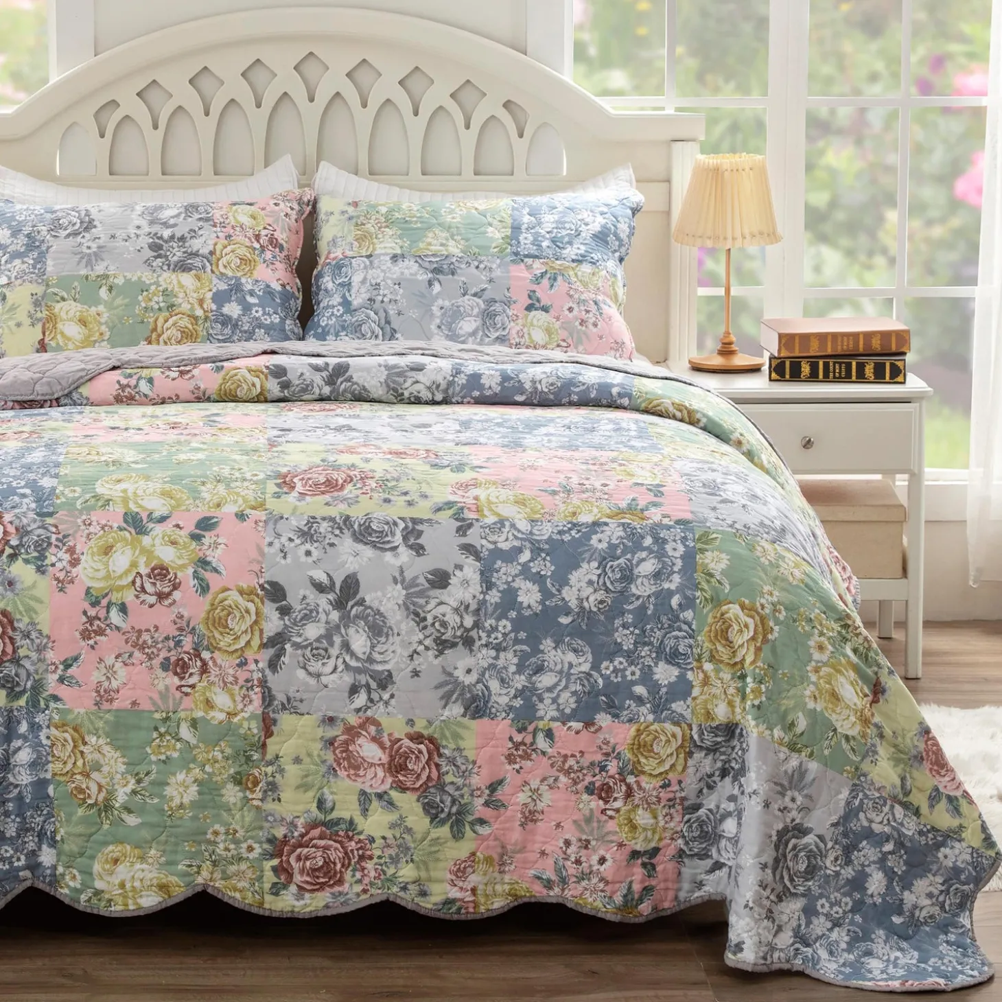 Quilts & Bedspreads>Plow & Hearth Deborah Quilted Bedding Set, Full/Queen