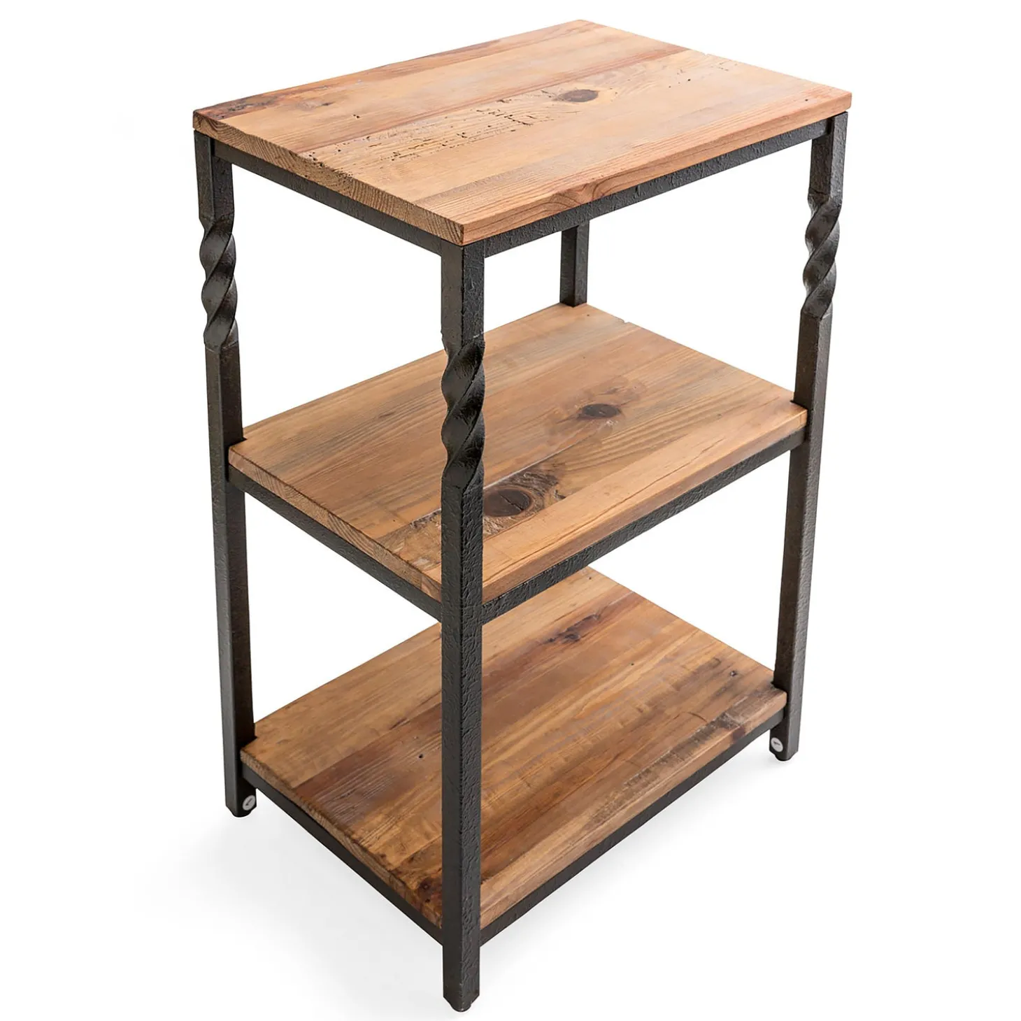 Accent Tables>Plow & Hearth Deep Creek End Table with Shelves