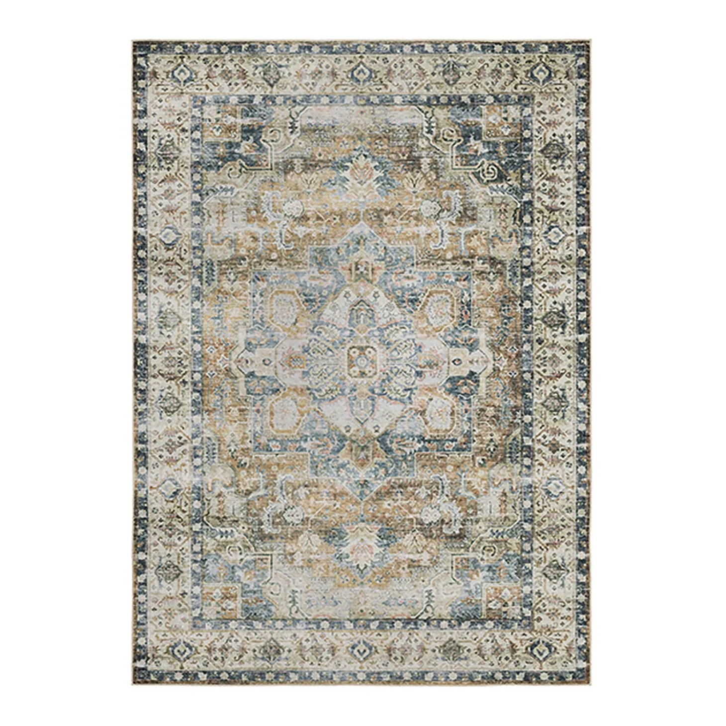 Area Rugs>Plow & Hearth Desmond Autumn Splendor Polyester Rug, 7'6" x 10'