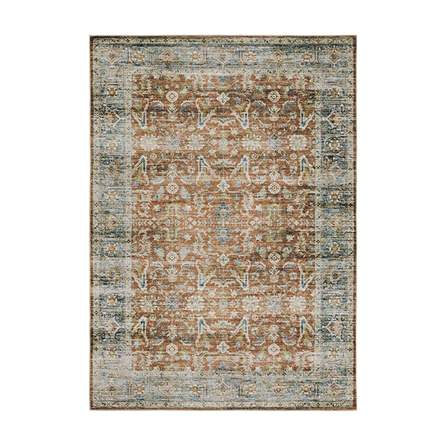 Area Rugs>Plow & Hearth Desmond Summer Splendor Polyester Rug, 2' x 8' Runner