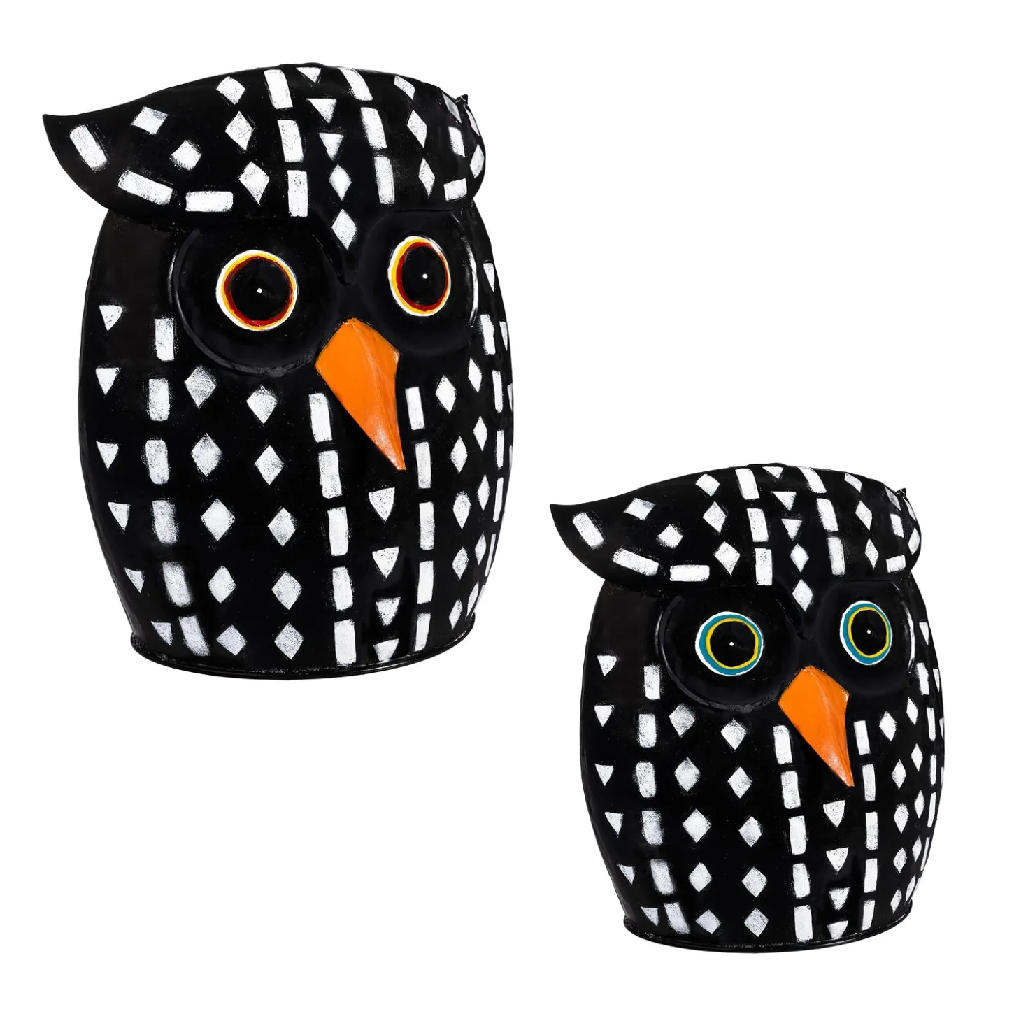 Garden Statues>Plow & Hearth Dotted Owl Statue, Set