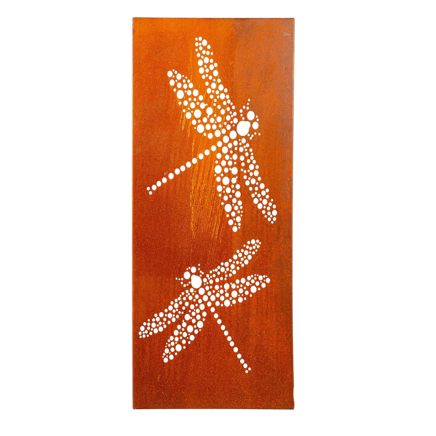 Wall Art>Plow & Hearth Dragonfly LED Laser Cut Metal Wall Décor, 15" L x 40" H