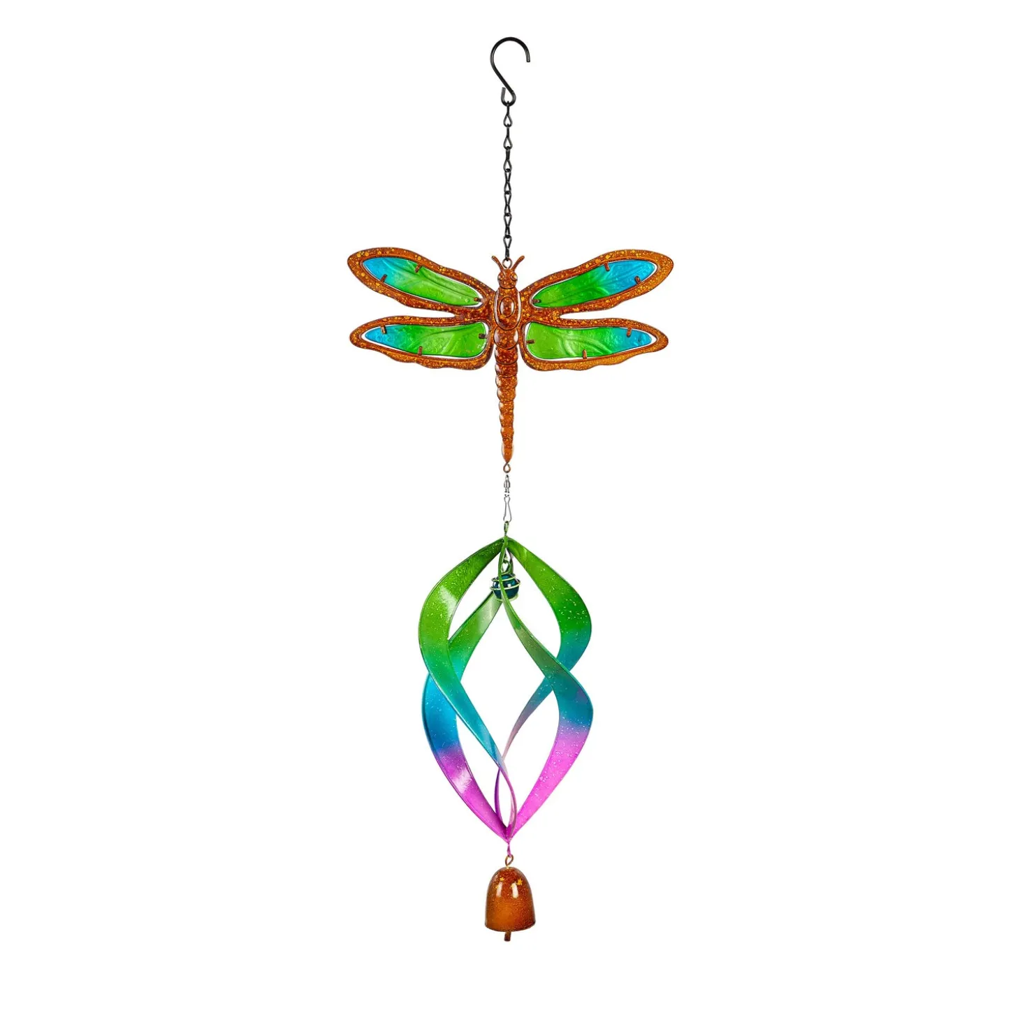 Wind Chimes & Mobiles>Plow & Hearth Dragonfly Spinning Hanging Décor