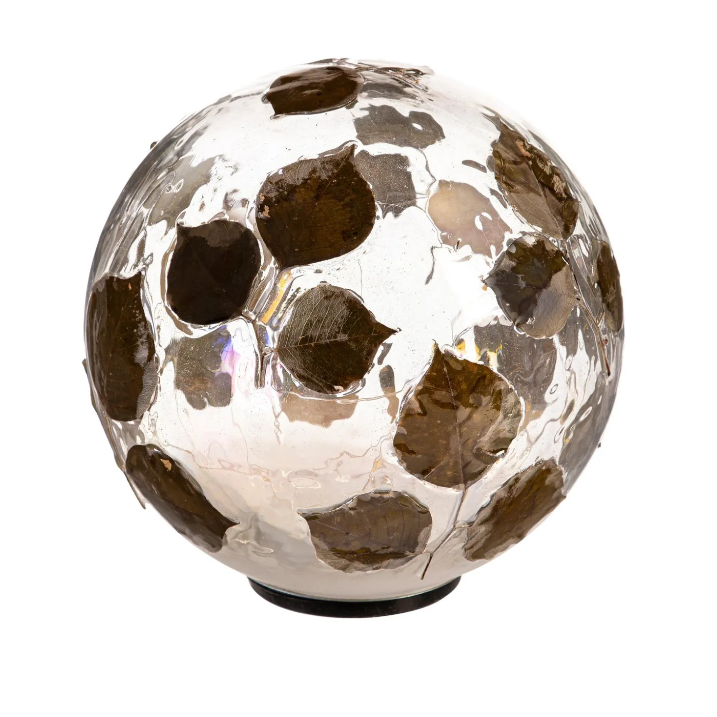 Gazing Balls>Plow & Hearth Dried Eucalyptus LED Gazing Ball, 8"H