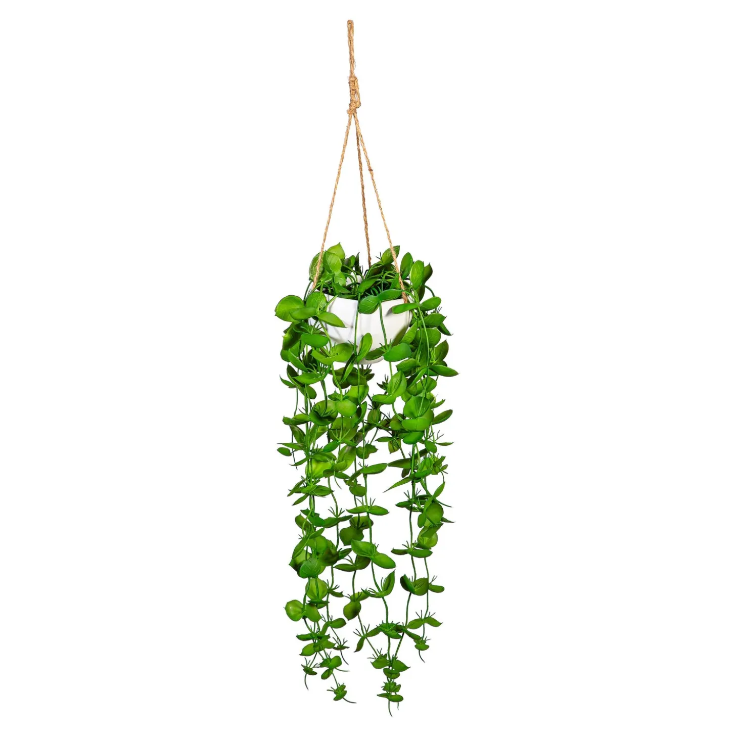 Planters & Plant Stands | Faux Flowers & Plants>Plow & Hearth Dripping Succulent Faux Hanging Plant, 20"L