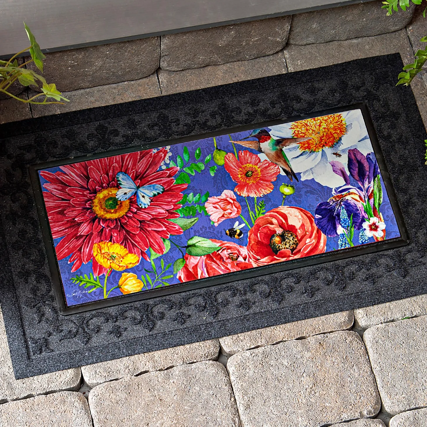 Interchangeable Mats>Plow & Hearth English Garden Florals Sassafras Switch Mat