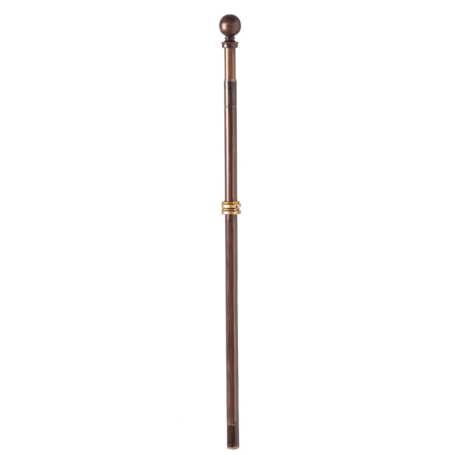 Flag Accessories>Plow & Hearth Extendable Metal House Flag Pole Bronze