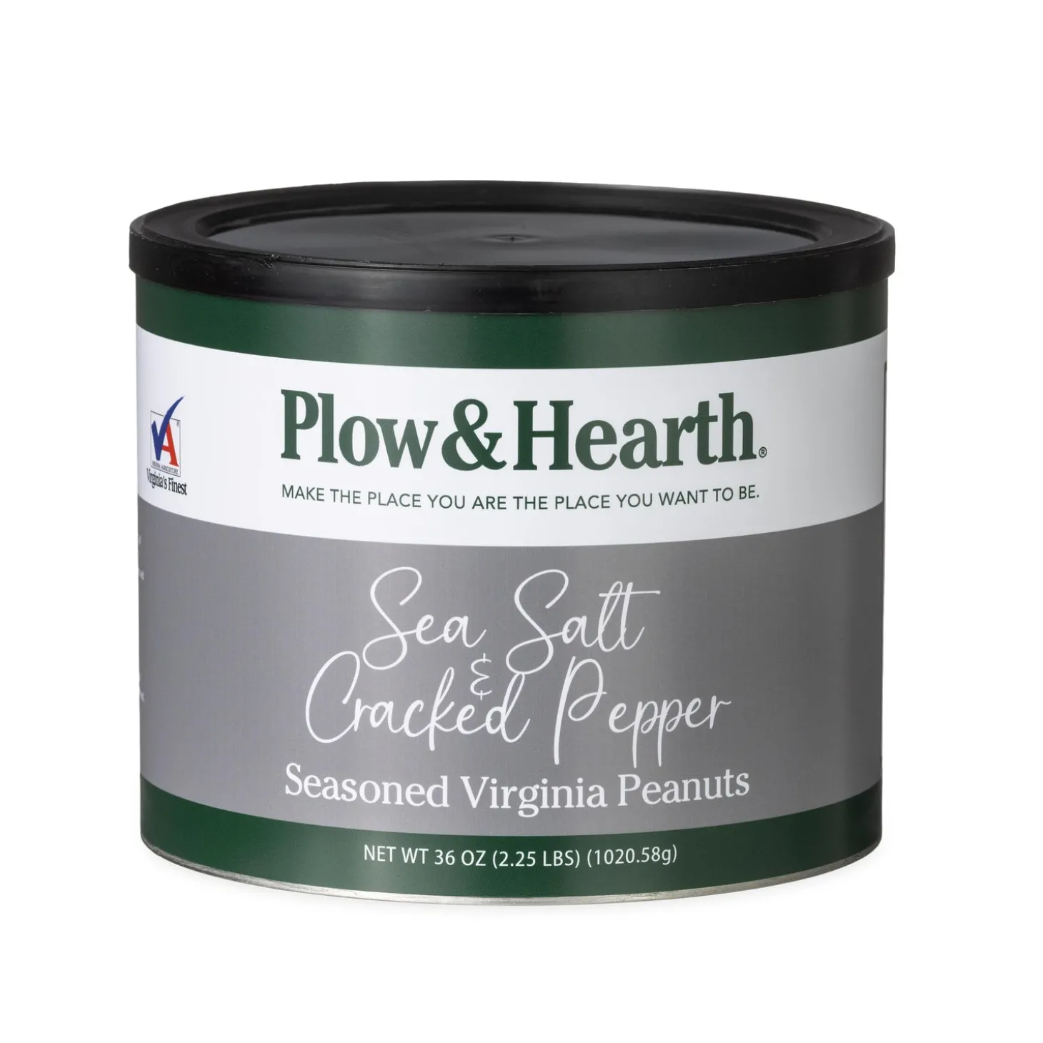 Gourmet Snacks & Nuts>Plow & Hearth Extra Large Virginia Peanuts, 36 oz. Tin