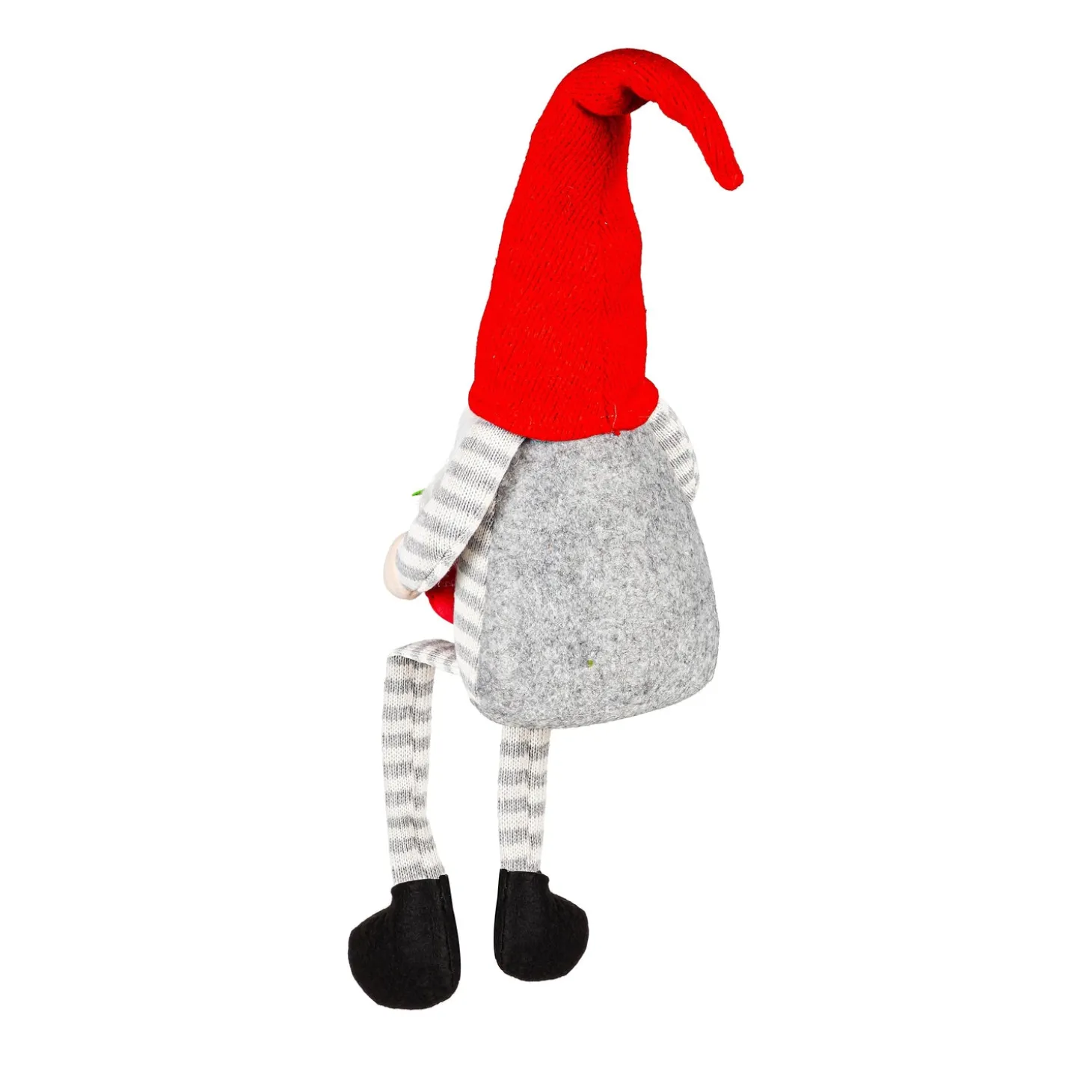 Decorative Accents>Plow & Hearth Fabric Teacher Gnome with Apple and Dangling Legs Table Décor