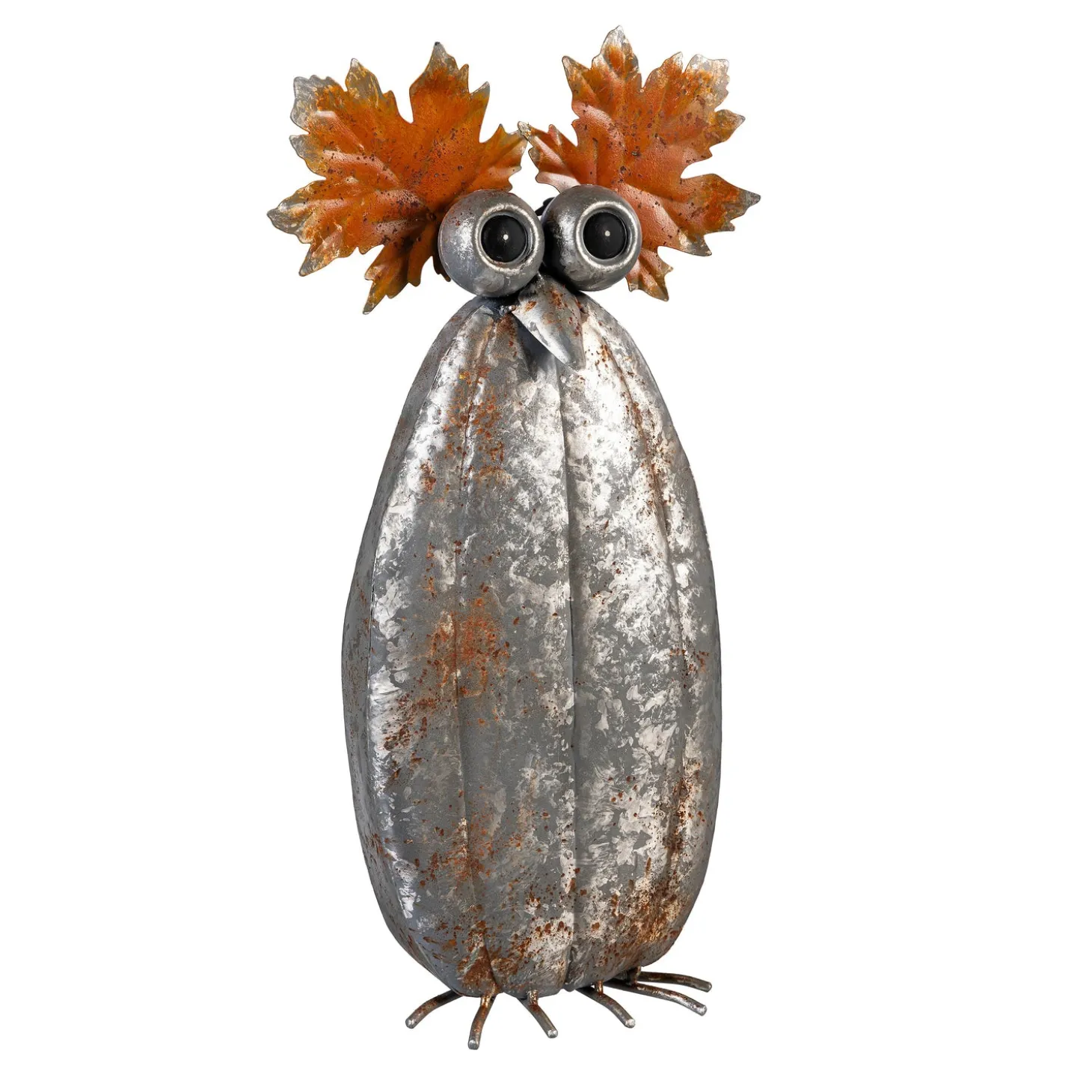 Garden Statues>Plow & Hearth Fall Owl Metal Statue, 17"H