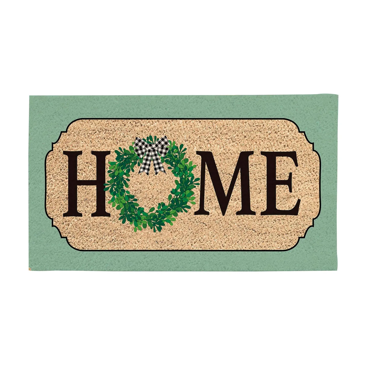 Coir Mats>Plow & Hearth Farmhouse Home Wreath Coir Doormat