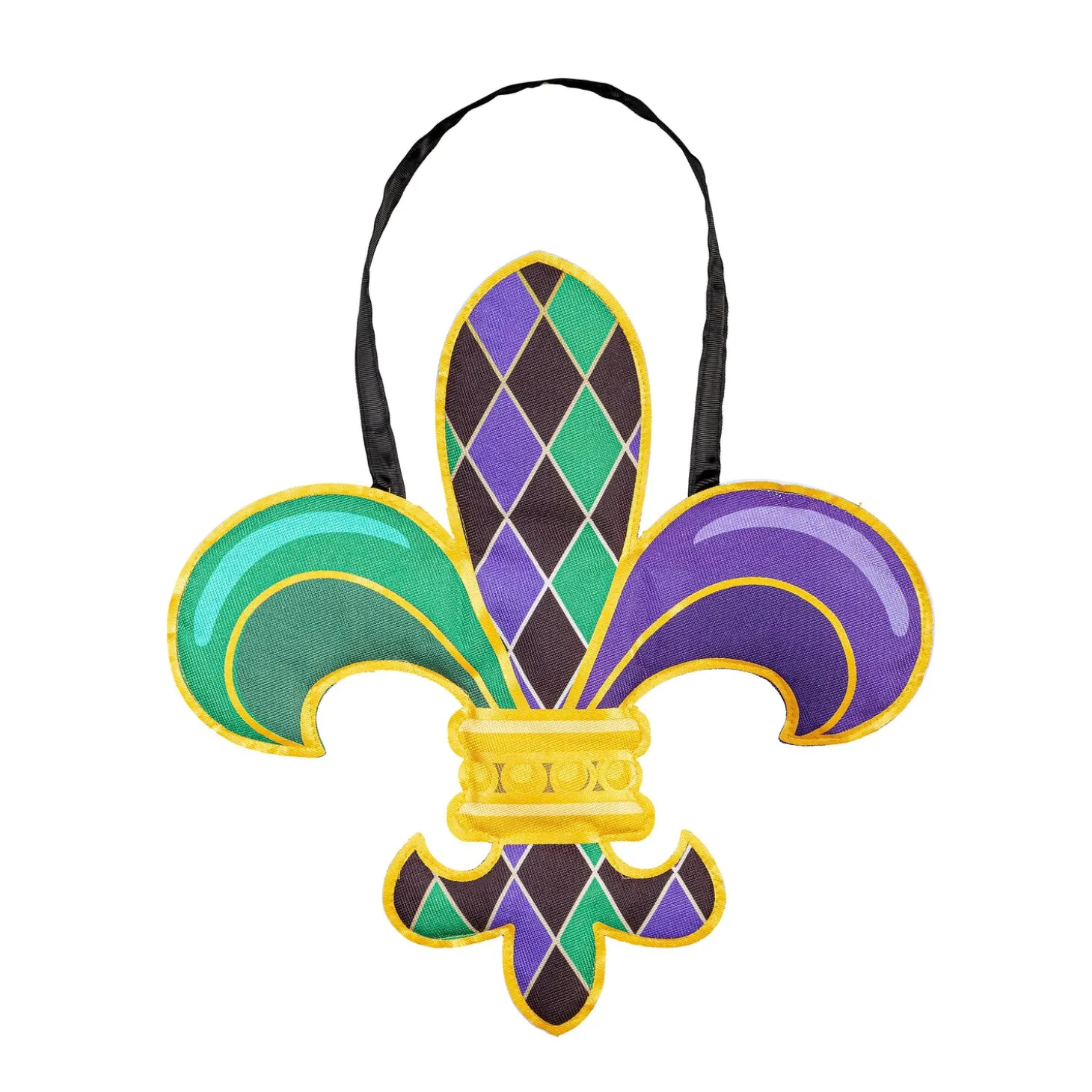 Fabric Door Hangers>Plow & Hearth Fleur de Lis Door Décor