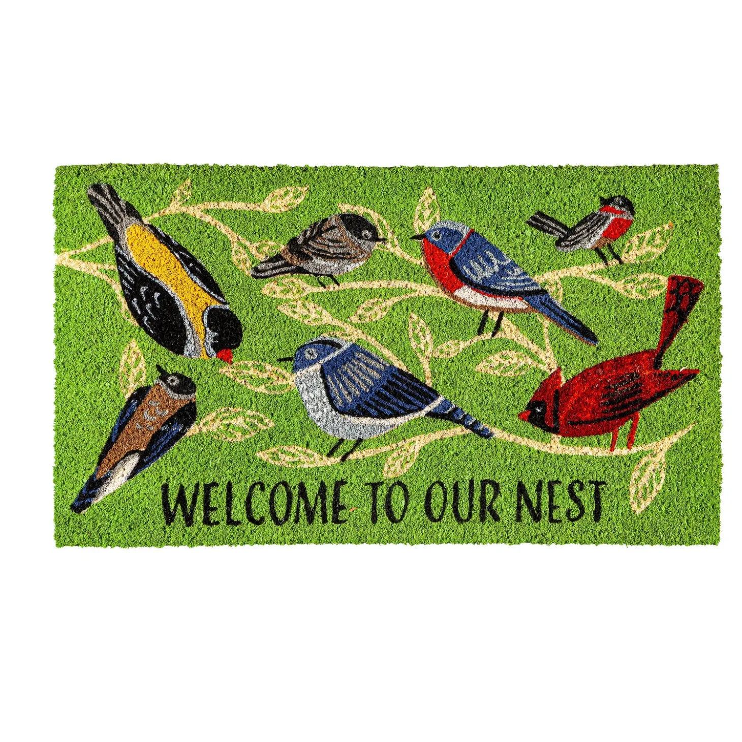 Coir Mats>Plow & Hearth Flock Together Coir Mat