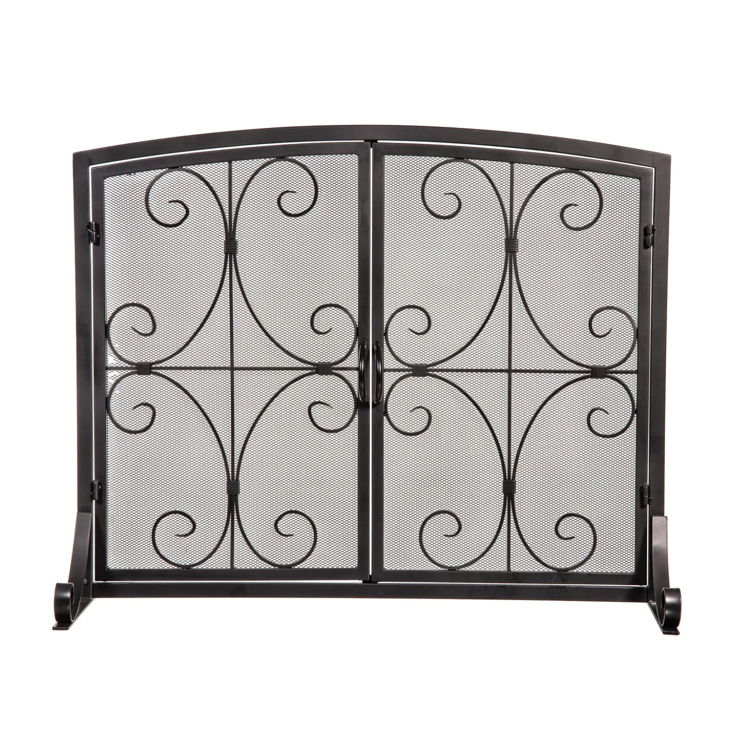 Fireplace Screens With Doors>Plow & Hearth Florence Fireplace Screen