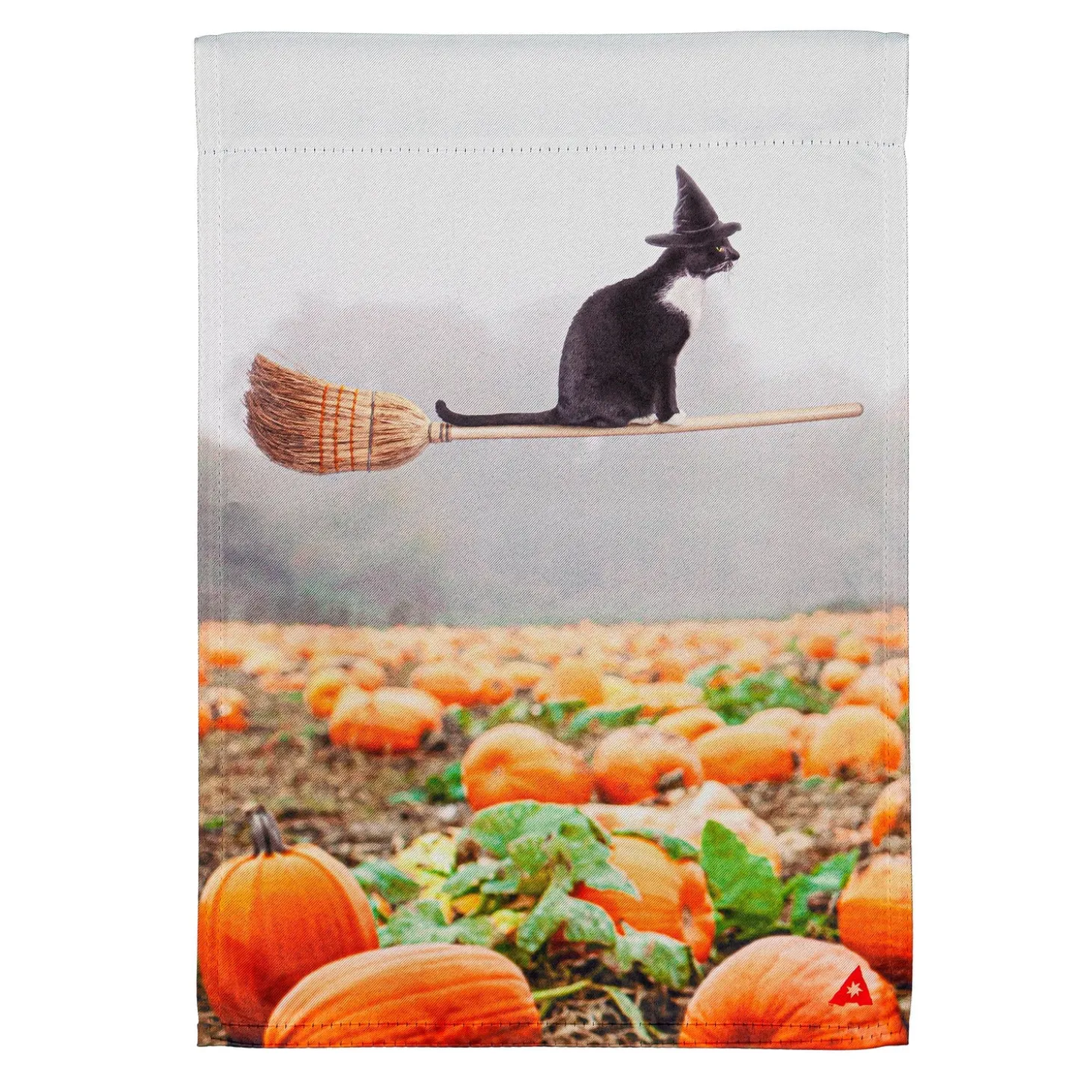 Garden Flags>Plow & Hearth Flying Cat Suede Garden Flag